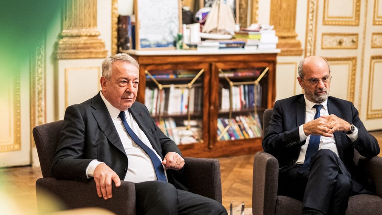 Entretien entre Jean Michel Blanquer et Antoine Frérot au ministère de l'Education nationale