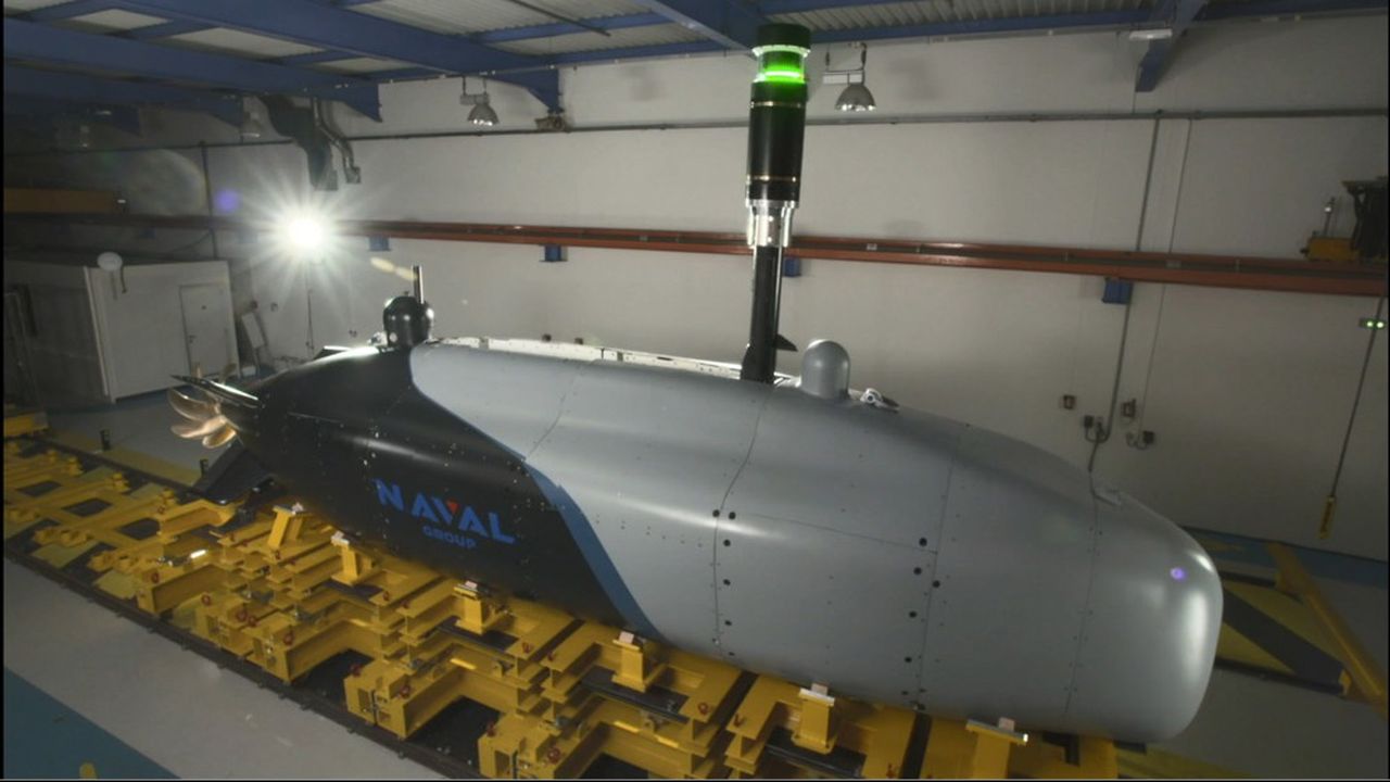 Naval Group multiplie les recherches sur la dronisation de la bataille navale et montre pour la première fois un prototype de petit sous-marin autonome.
