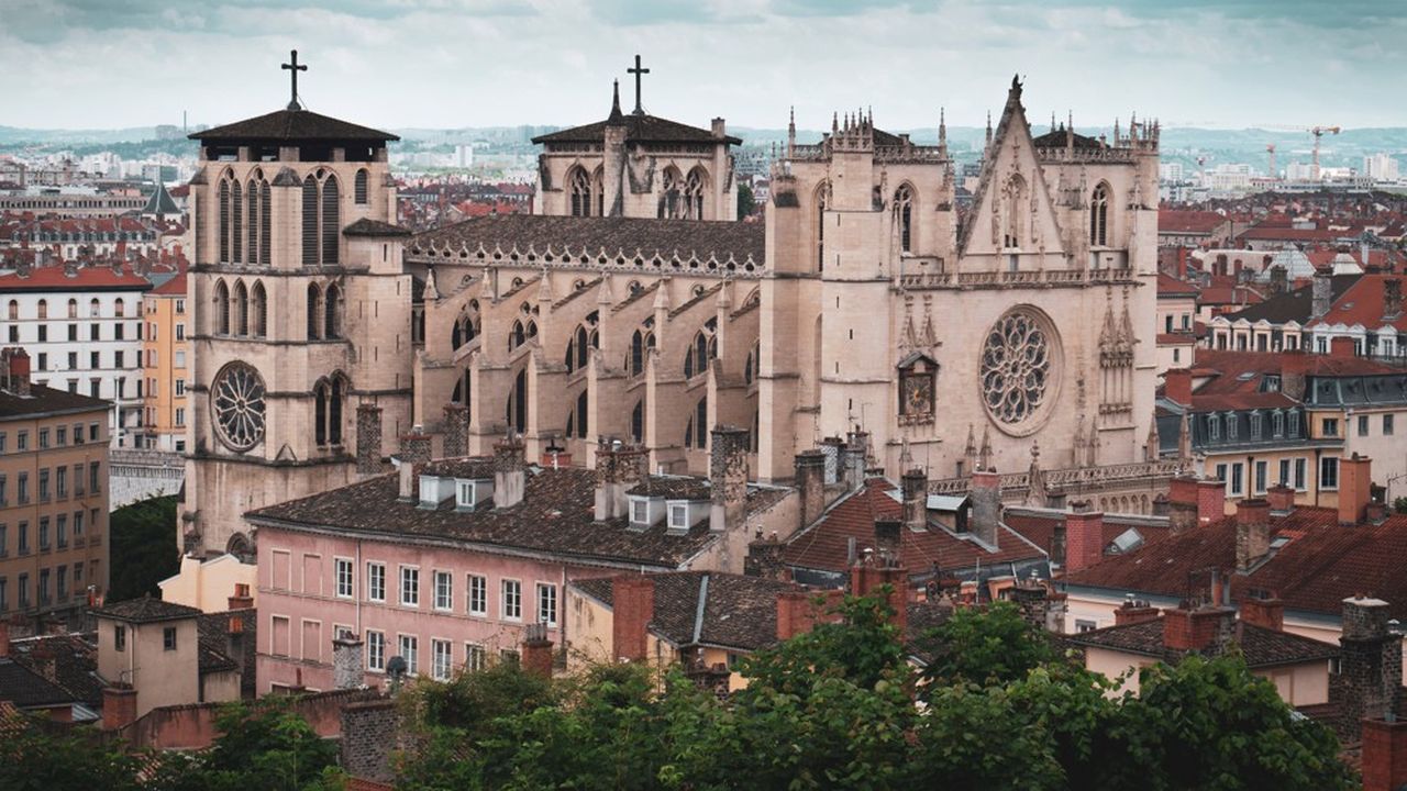 La cathédrale Saint-Jean-Baptiste à Lyon.