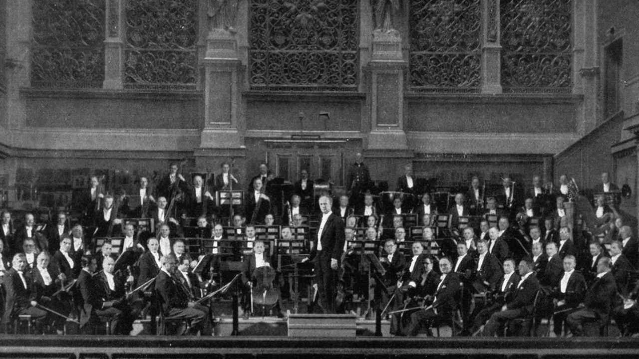 Wilhelm Furtwängler et le Philharmonique de Berlin en 1932.