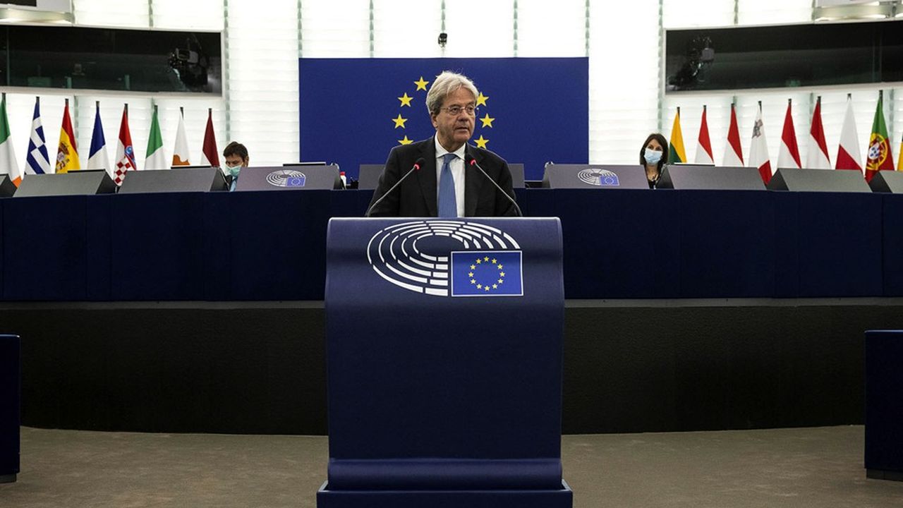 Paolo Gentiloni, devant le Parlement européen à Strasbourg, le 6 octobre dernier.