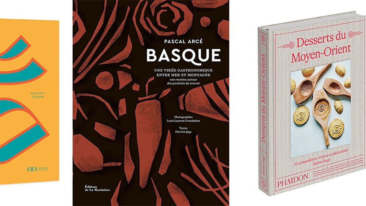Epices, cuisine du Pays basque et desserts du Moyen-Orient : notre sélection d'ouvrages gourmands.