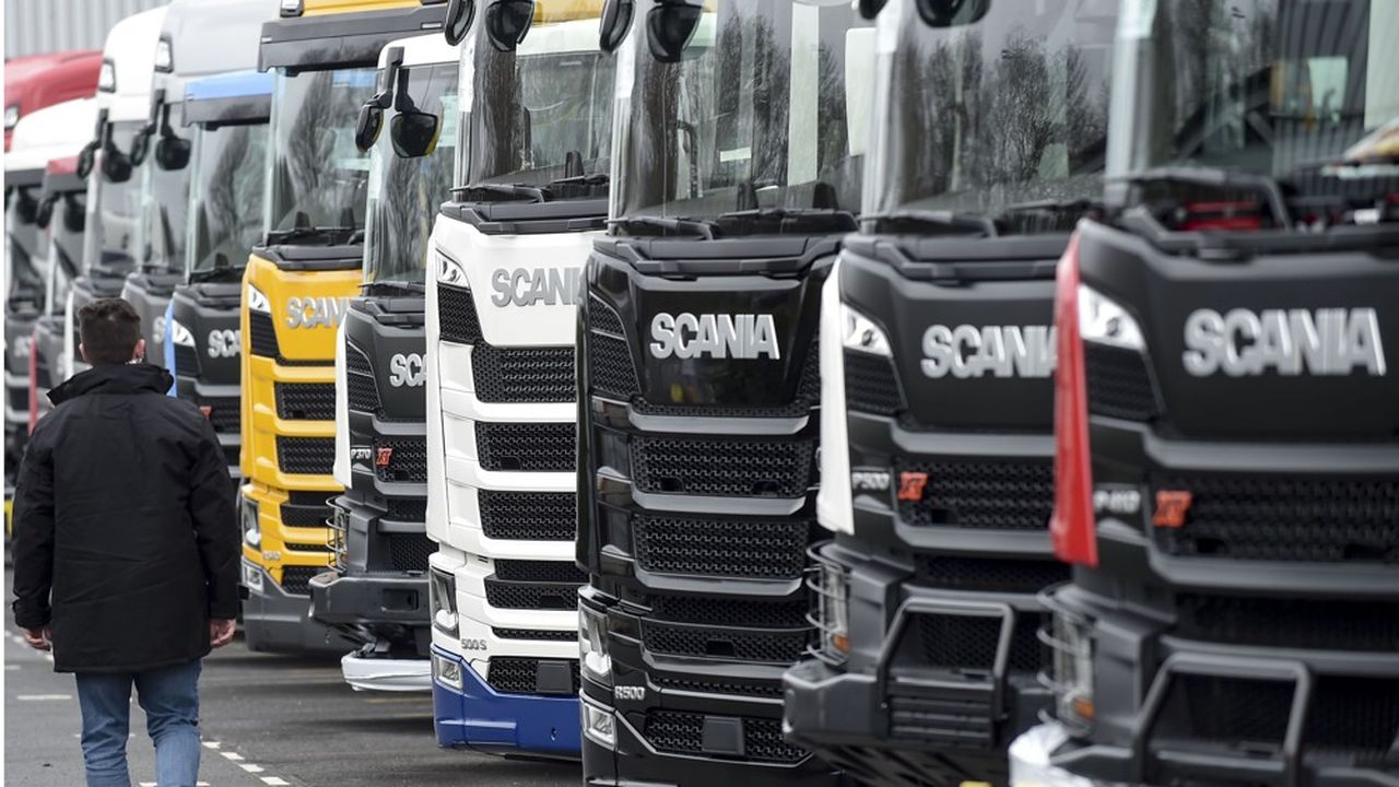 Le marché français des ventes de camions neufs est en net recul par rapport au niveau de 2019.