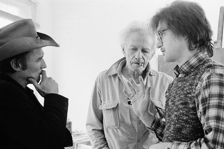 Dennis Hopper et Nicholas Ray dans « L'Ami américain» (1977), film de Wim Wenders d'après « Ripley's Game ».