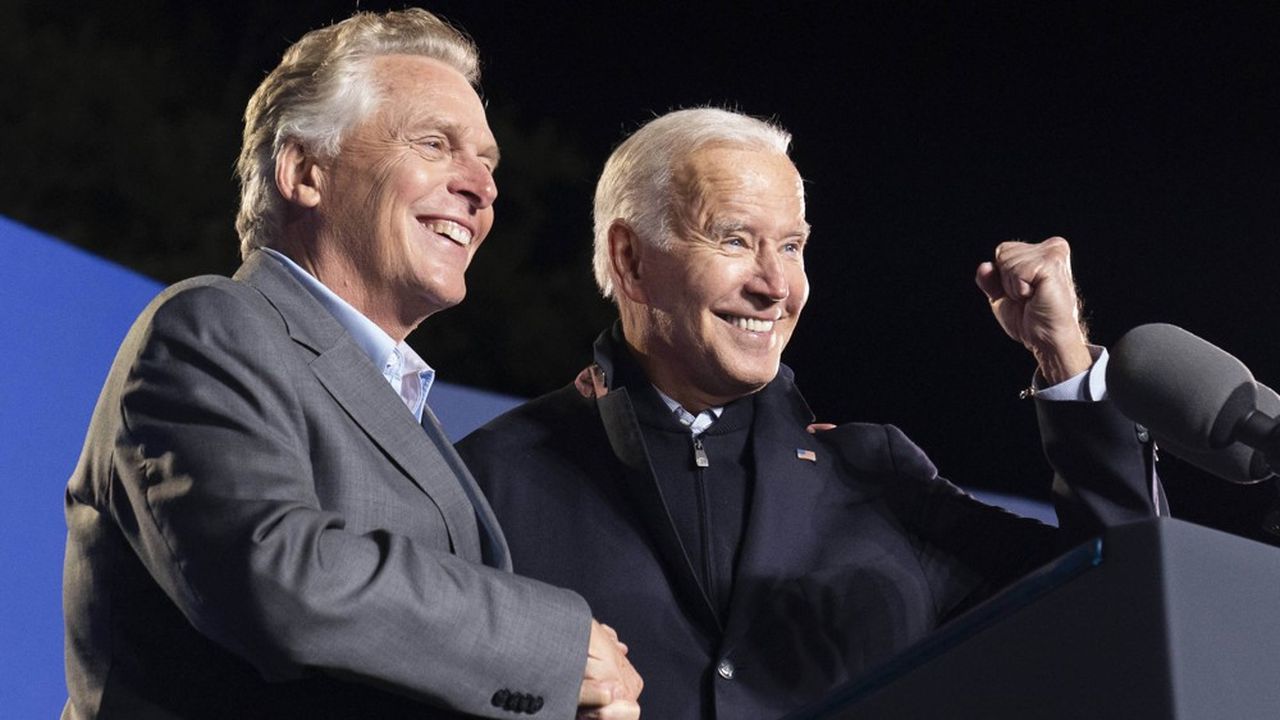 Joe Biden est venu soutenir l'ancien gouverneur démocrate Terry McAuliffe en Virginie, le 26 octobre.