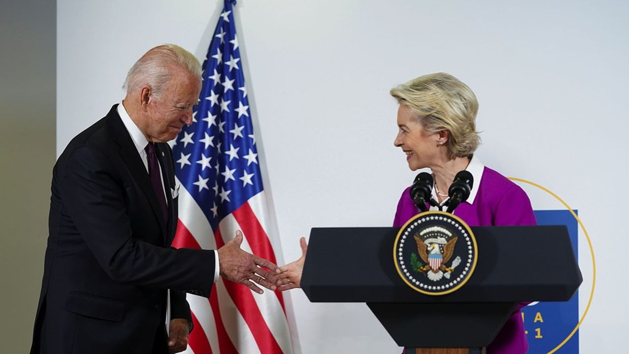 Le président américain, Joe Biden, et la présidente de la Commission européenne, Ursula von der Leyen, annoncent à Rome une « nouvelle ère » de la relation transatlantique.