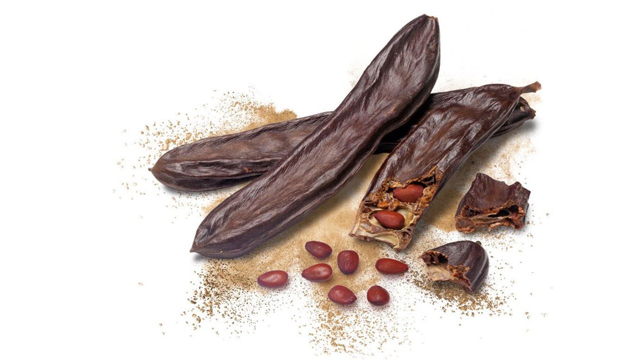Comme la gomme d'acacia, la graine de caroube appartient à la famille des hydrocolloïdes qui ont la propriété de texturer les produits alimentaires.