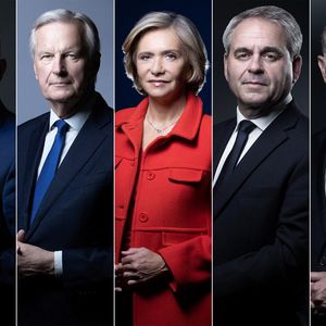Eric Ciotti, Michel Barnier, Valérie Pécresse, Xavier Bertrand et Philippe Juvin.