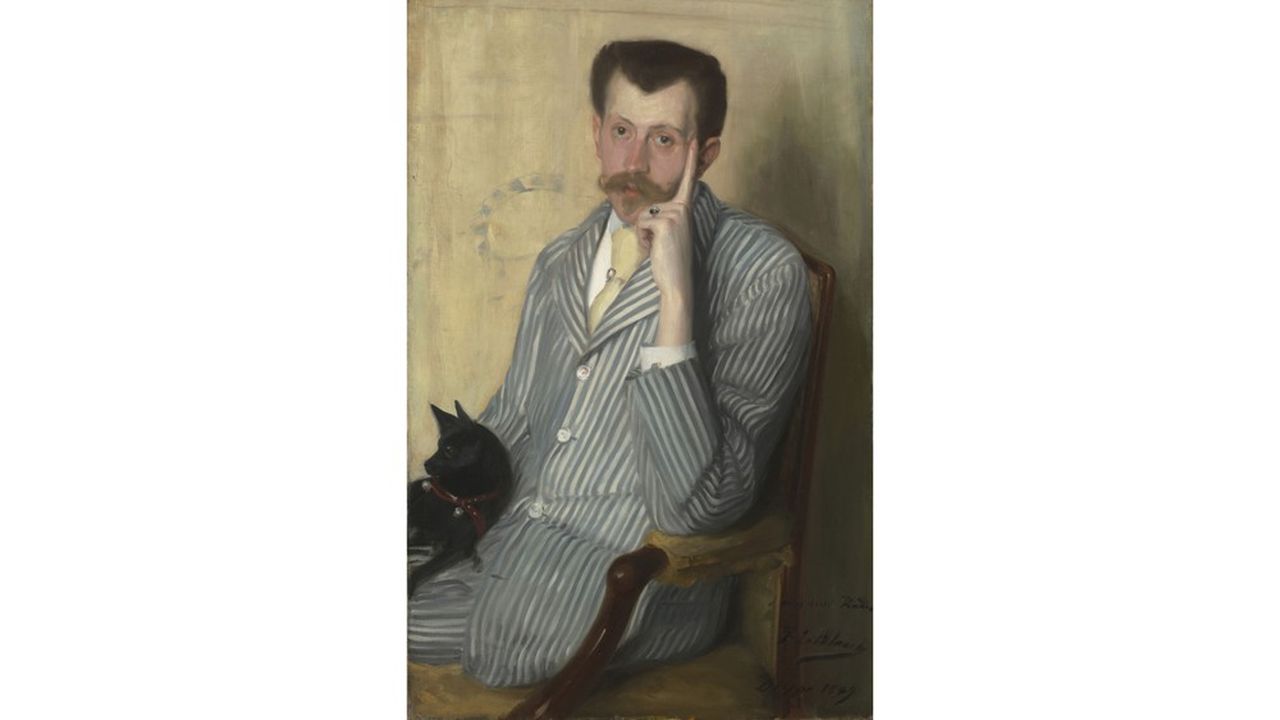 Portrait de Georges de Porto-Riche par Jacques-Émile Blanche, huile sur toile, 1889.