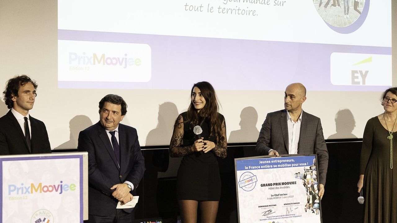 Anaïs Hody, fondatrice de Oui Chef a remporté le Grand Prix Moovjee.