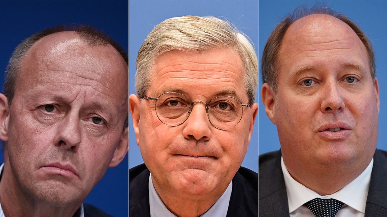 Friedrich Merz, Norbert Röttgen et Helge Braun briguent la présidence de la CDU
