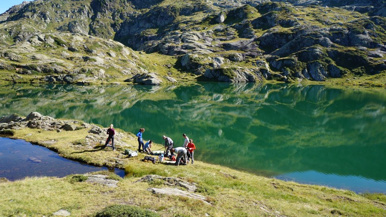 Le Lac Brevent, en Haute-Savoie.