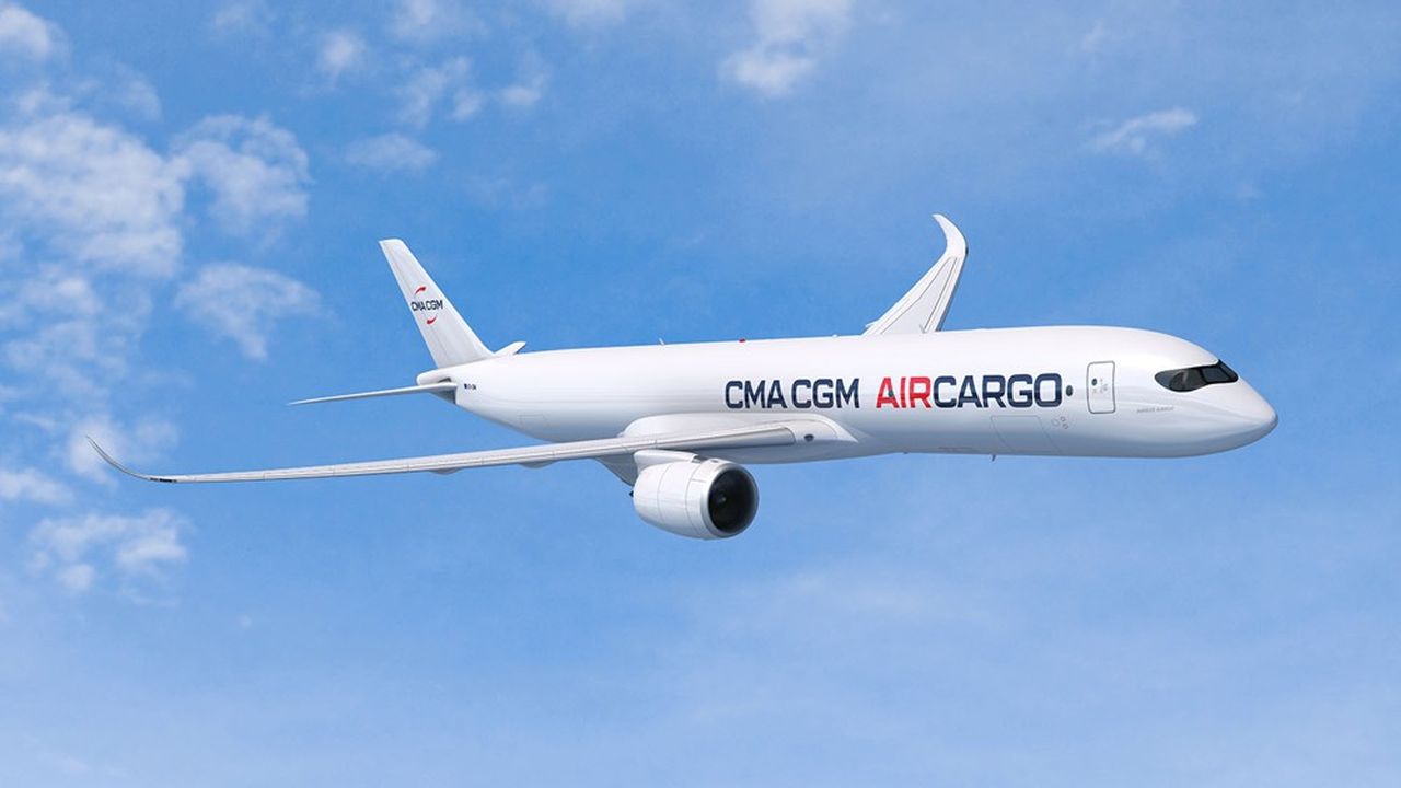 Le futur A350F aux couleurs de CMA CGM doit entrer en service en 2025.
