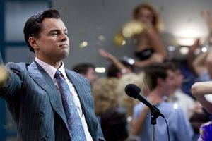 Leonardo DiCaprio dans Le Loup de Wall Street, un film de Martin Scorsese (2013).