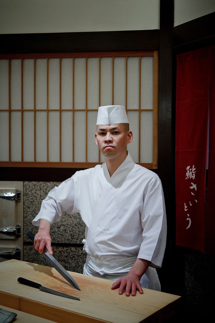 Takashi Saito, chef de « Sushi Saito » à Tokyo. 