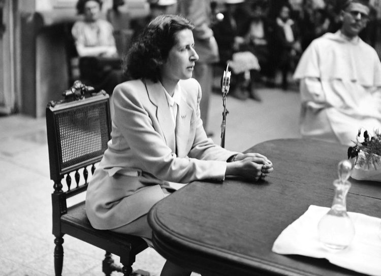 Geneviève de Gaulle Anthonioz en 1945.