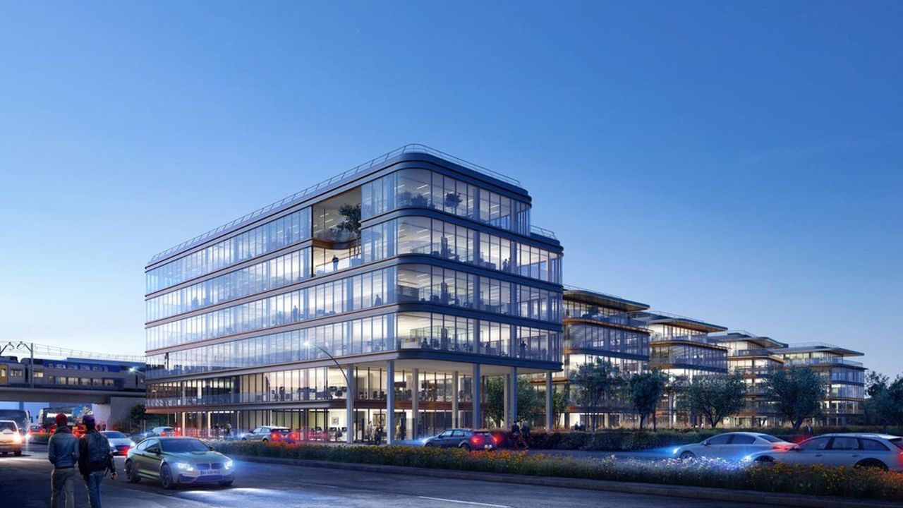 Sakura, le nouveau bâtiment de bureaux de Société Générale à Val-de-Fontenay, s'étend sur 31.000 mètres carrés.