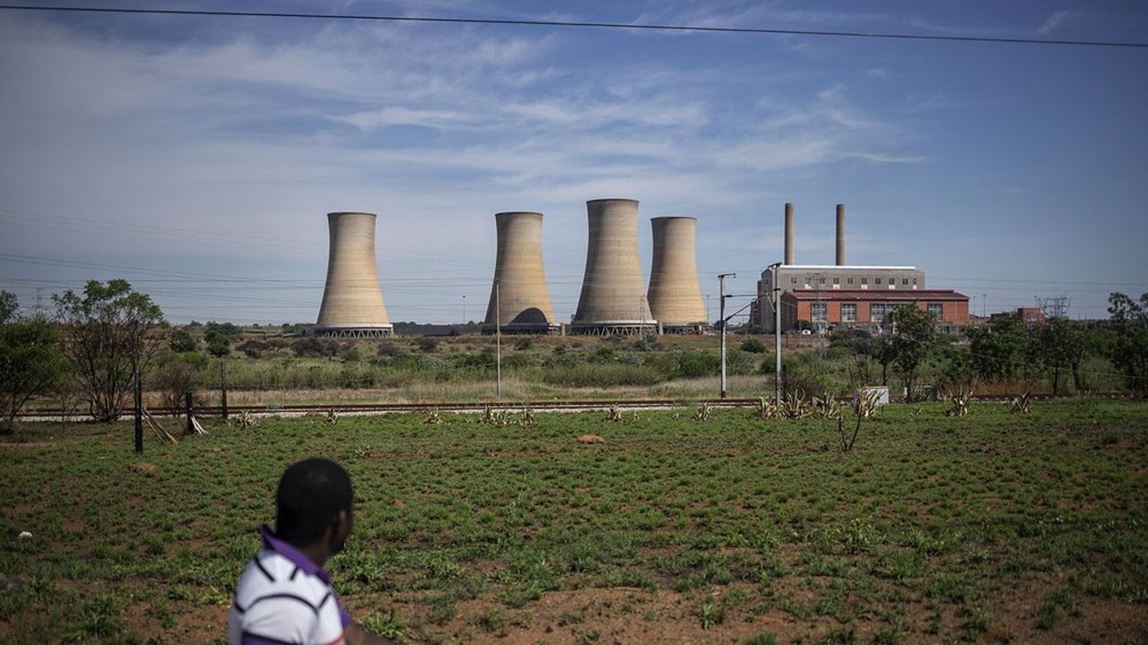 Une centrale à charbon, près de Pretoria, en Afrique du Sud.