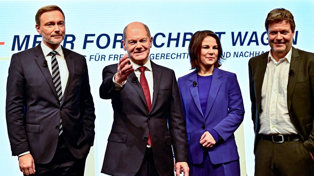 Les leaders du Parti social-démocrate (SPD), des Verts et du parti libéral (FDP) veulent parachever l'union bancaire.