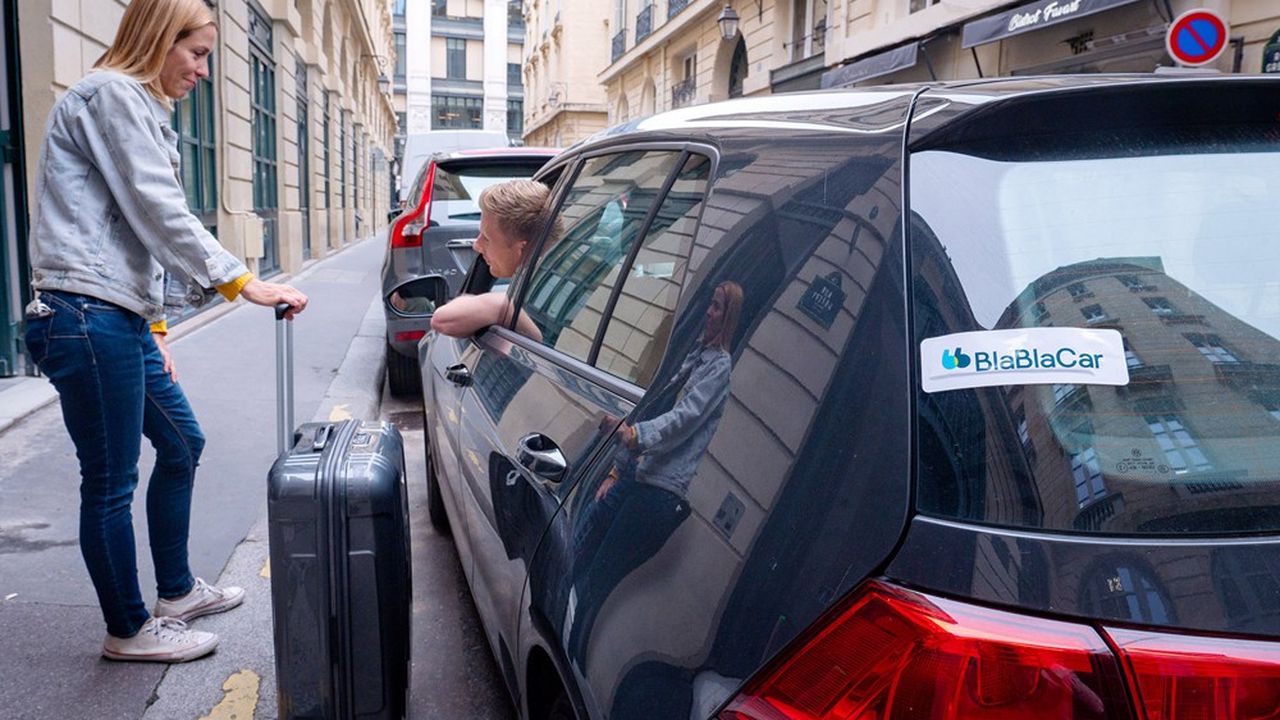 Covoiturage avec BlaBlaCar, l'une des « licornes » présentes dans le quotidien des Français.