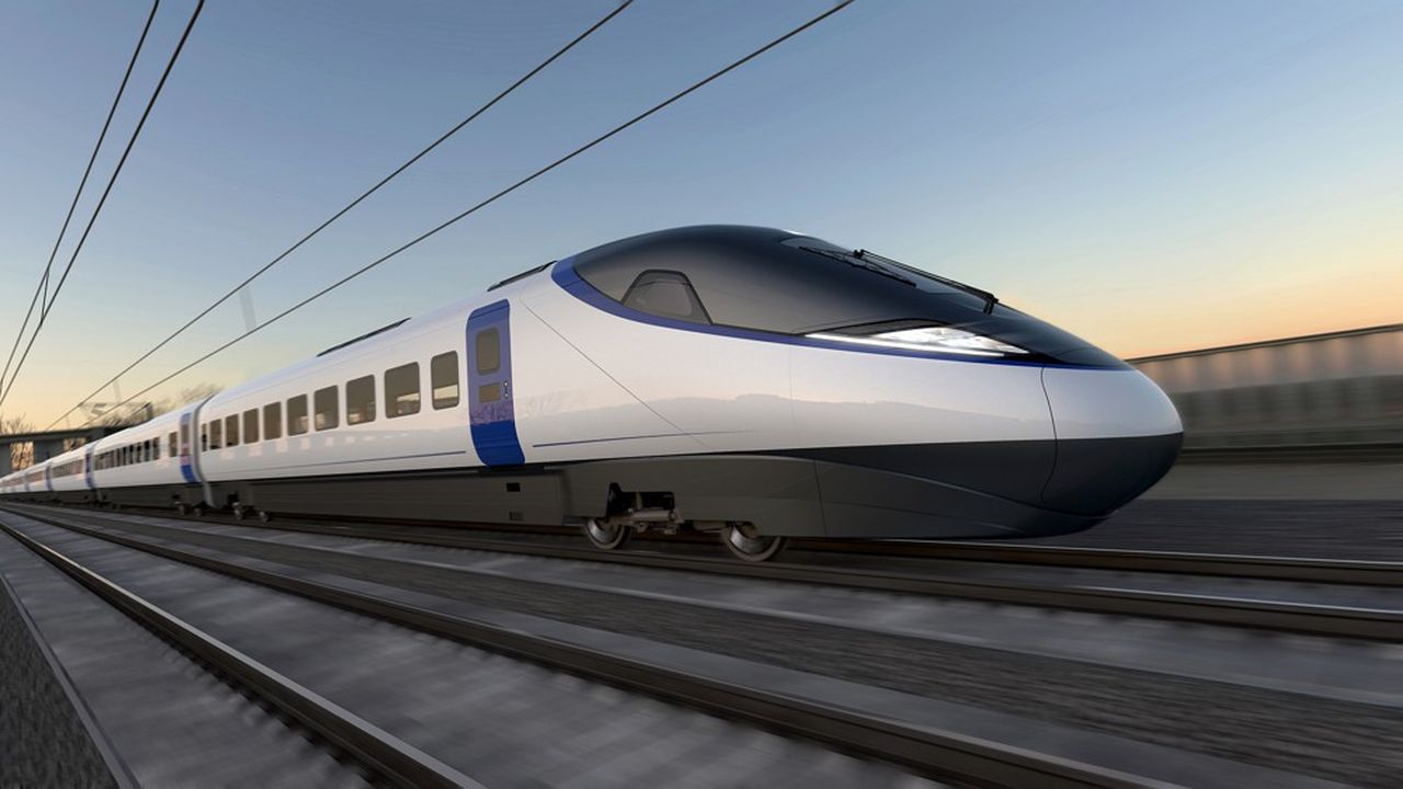 Les trains en direction de Birmingham et Manchester seront capables de rouler jusqu'à 360 km/h en vitesse de pointe.
