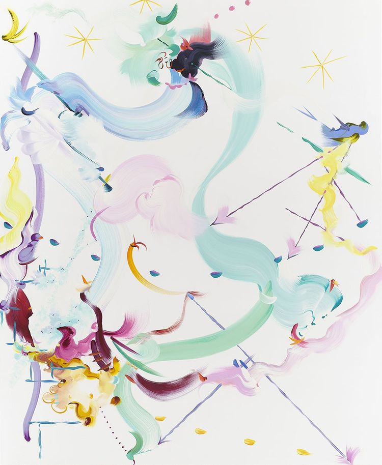 « Abstract 3 », peinture de Fiona Rae (2019).