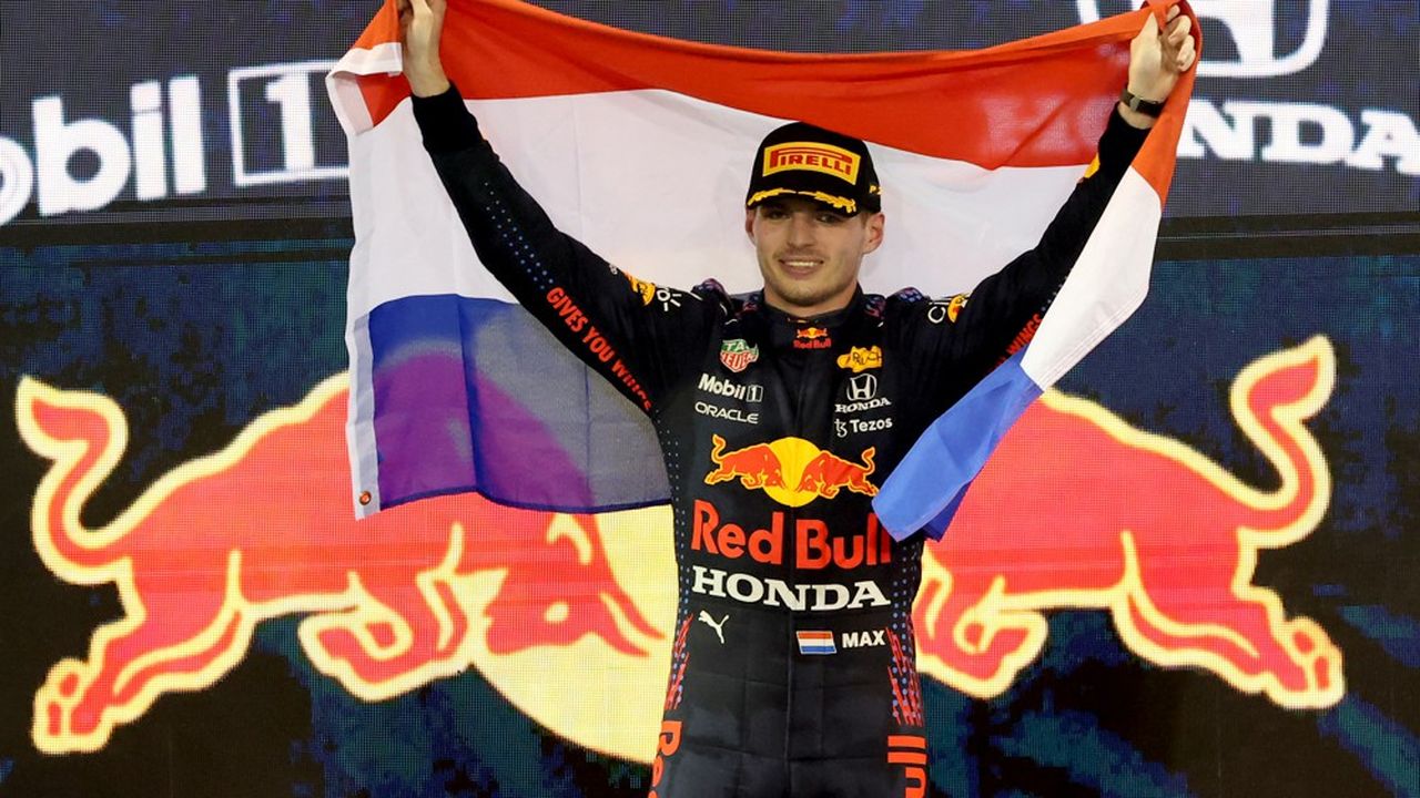 Max Verstappen, nouveau champion du monde en F1.
