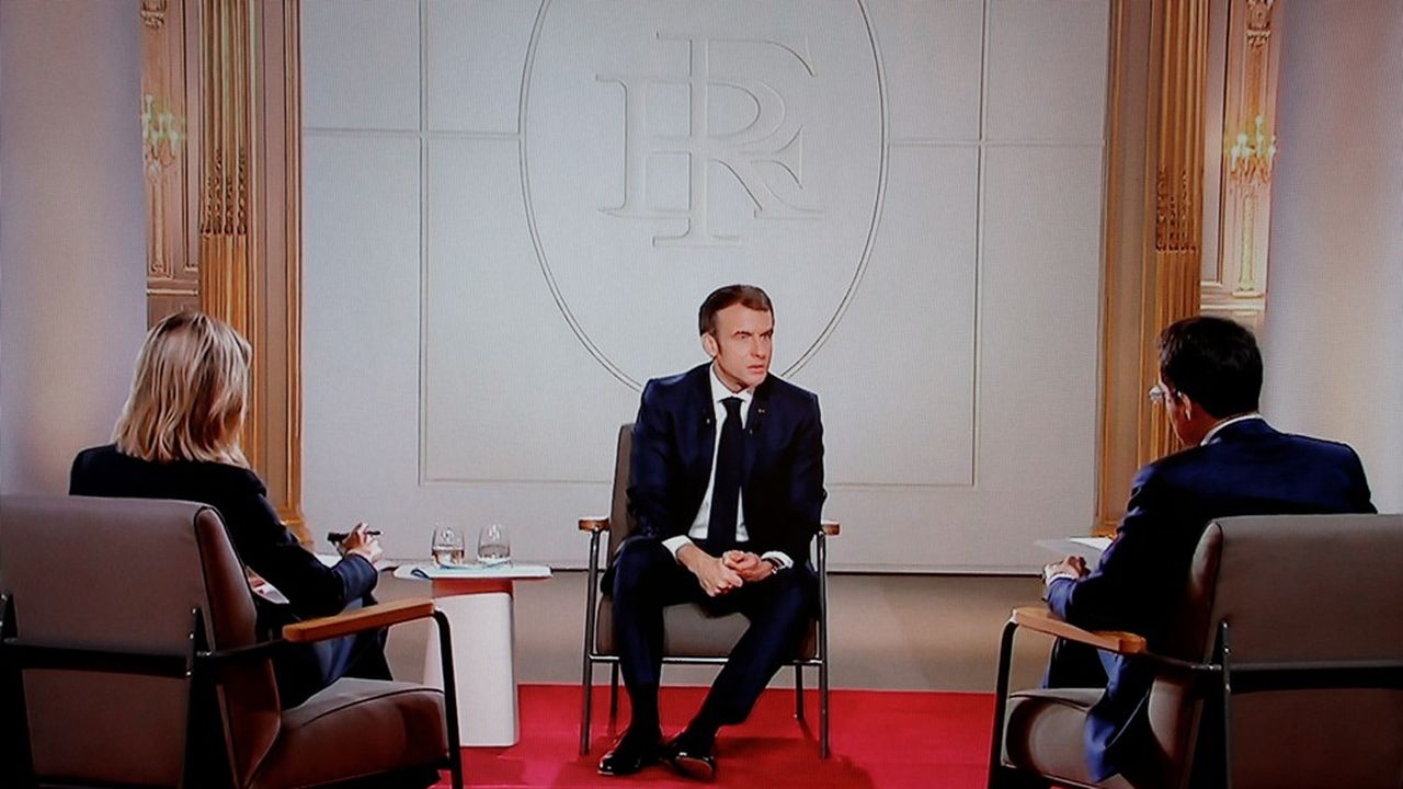 Emmanuel Macron a été interrogé mercredi sur TF1 au sujet de la réforme des retraites.
