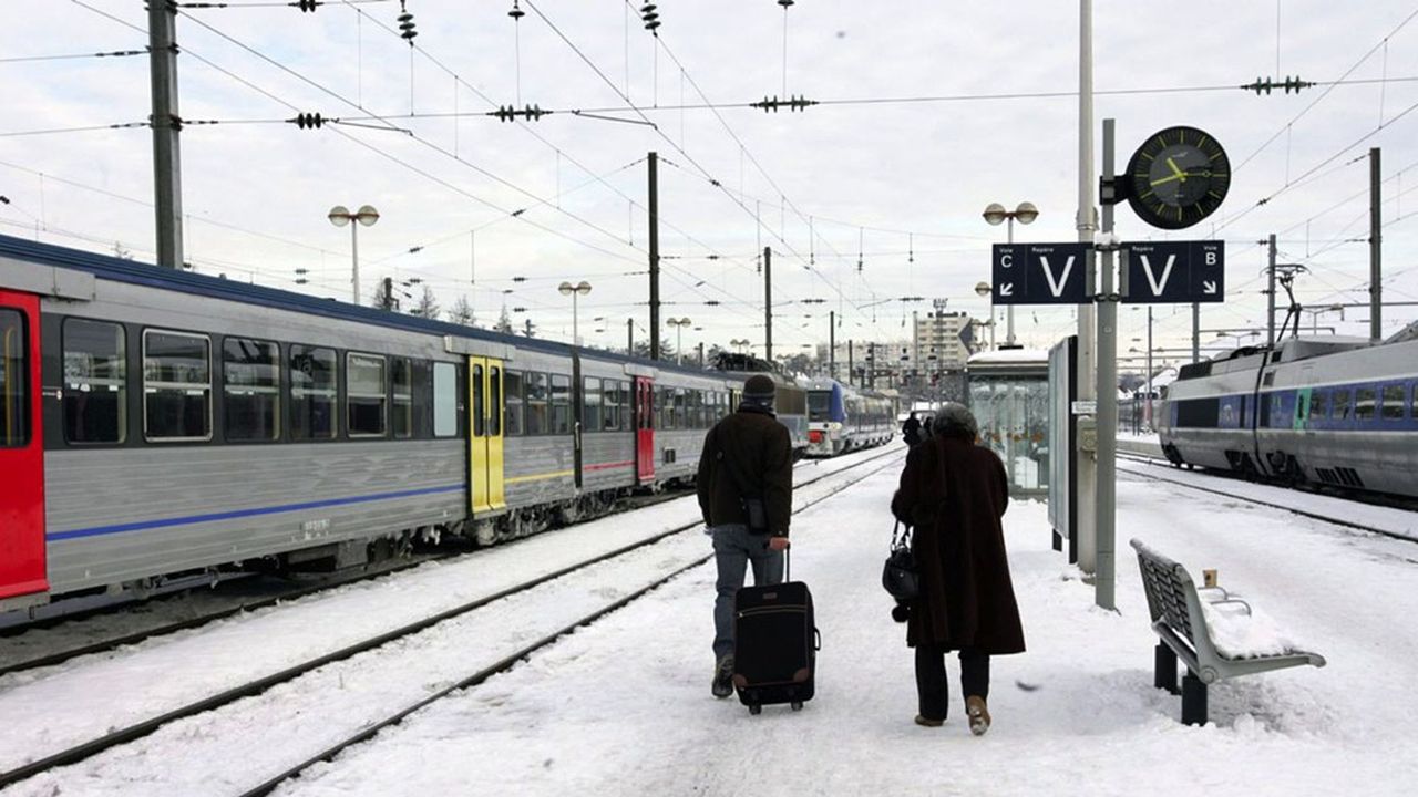 Du 26 au 27 décembre 2010, le Lunea 4295 (ici en gare de Besançon) a accumulé les incidents ferroviaires, amenant le président de la SNCF à présenter ses excuses aux passagers.