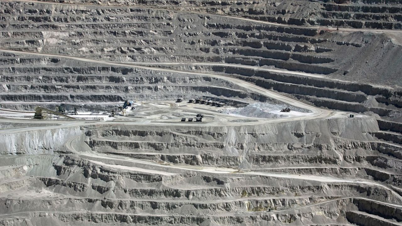 Escondida, la plus grande mine de cuivre au monde exploité par BHP au Chili.