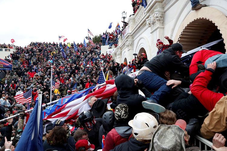 L'attaque du Capitole par des militants pro-Trump, le 6 janvier.