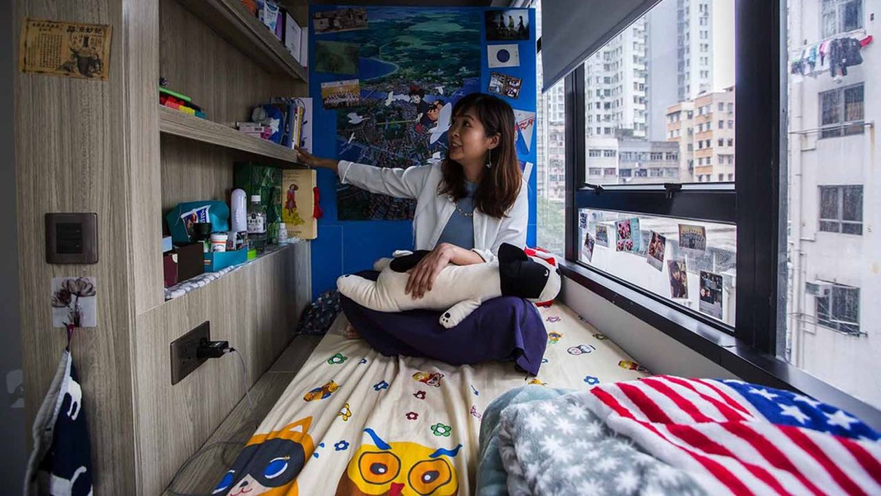 A Hong Kong il n'est pas rare de vivre dans des nano-appartements de quelques mètres carrés seulement