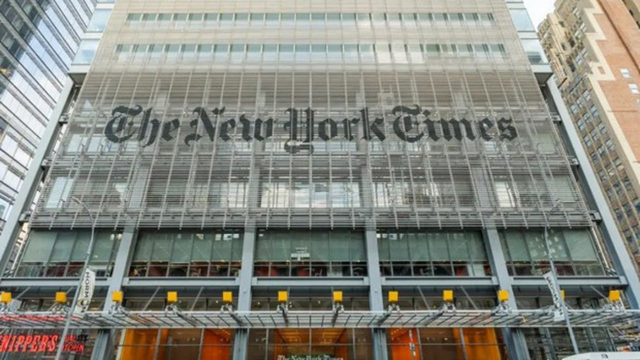 Le siège du NYT, à New York