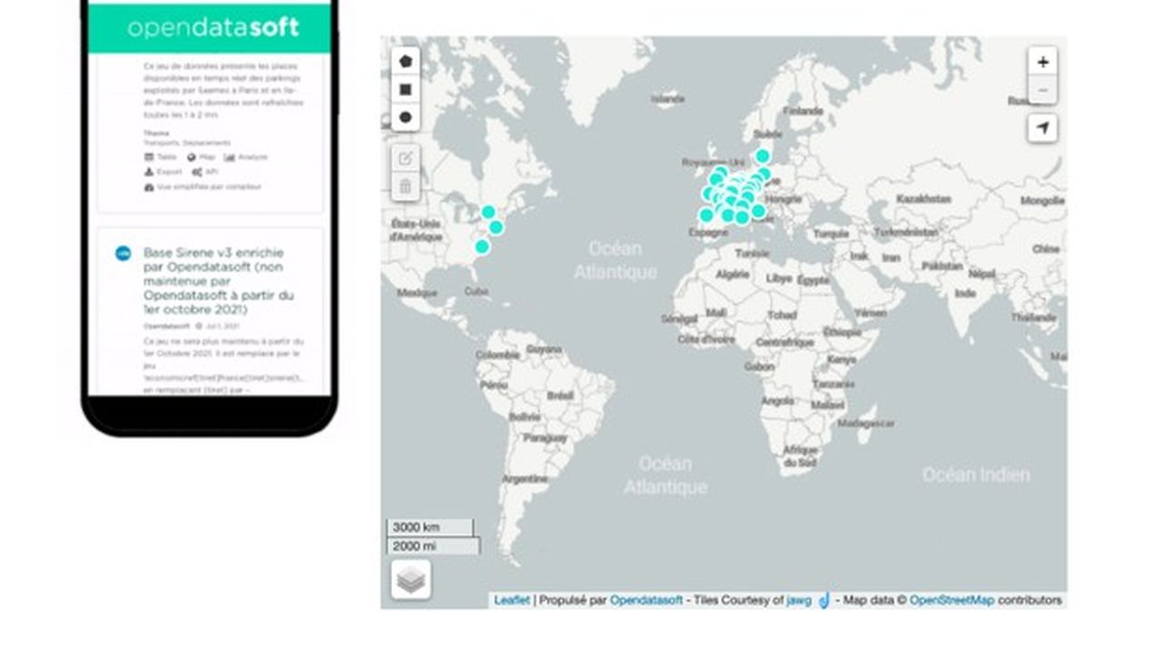 Opendatasoft compte 300 clients dans le monde dont BPCE, Kering et SNCF Réseau.