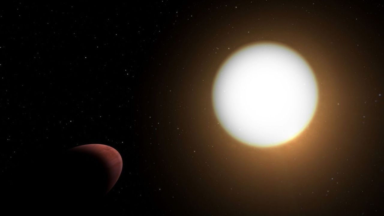 La planète Wasp-103b, orbitant tout près de son étoile.
