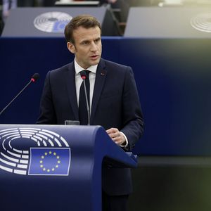 Emmanuel Macron s'exprime ce mercredi devant le Parlement européen.