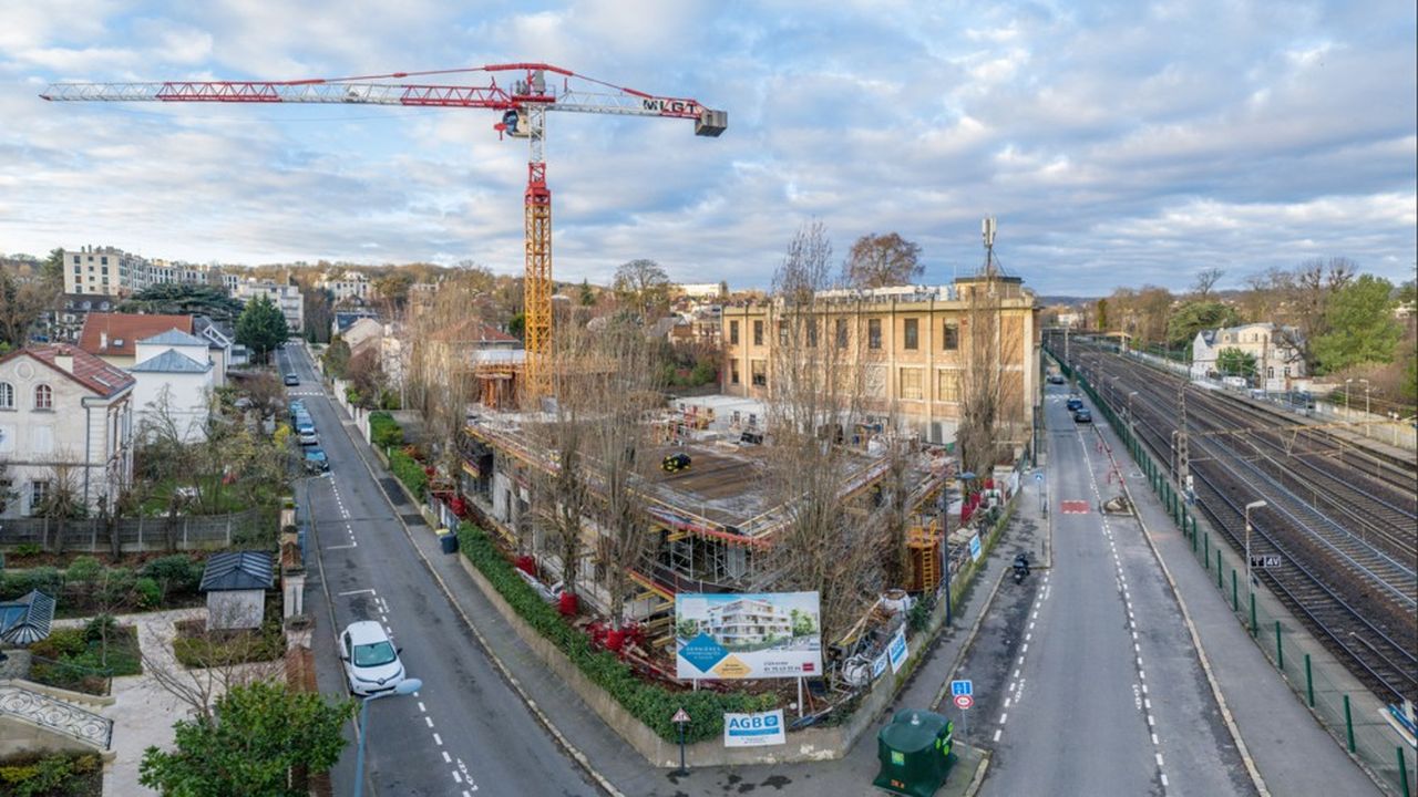 Le chantier de transformation de bureaux en logements de Covivio à Meudon. Vingt-six appartements doivent être livrés au premier trimestre de cette année.