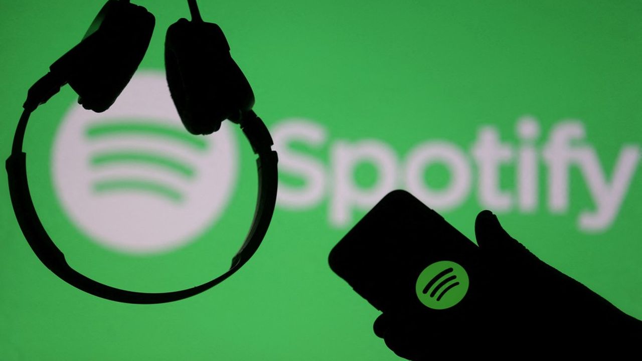 Le cours de Spotify a chuté de pr ès de 14 % à l'ouverture jeudi.