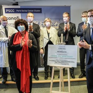 Frédérique Vidal et Olivier Véran se sont rendus à l'Institut Gustave Roussy pour le lancement de Paris Saclay Cancer Cluster.
