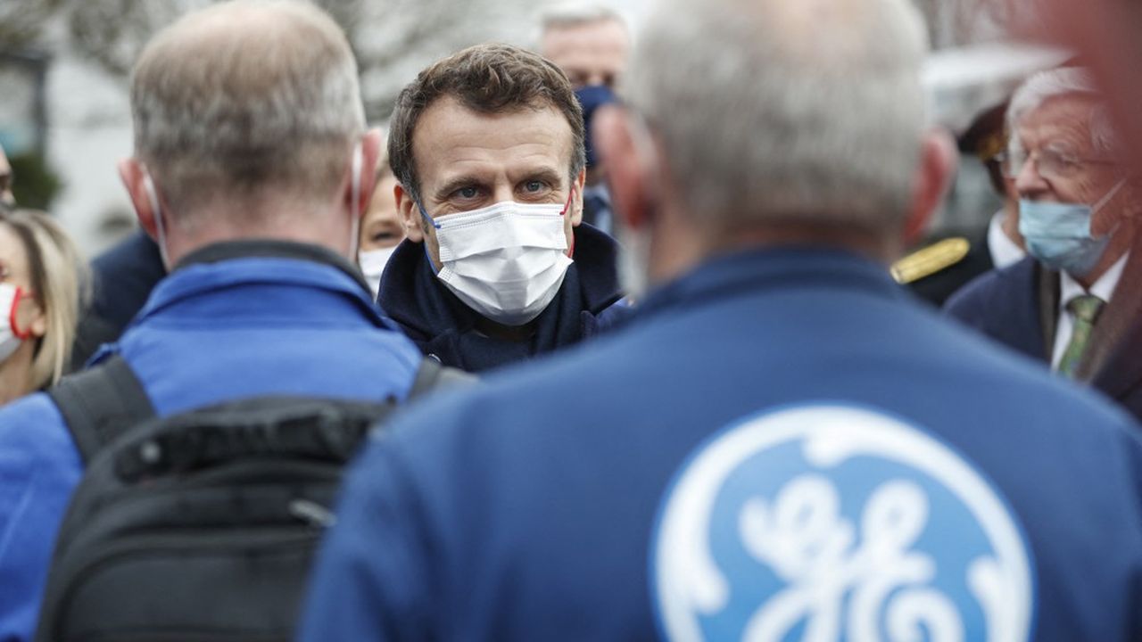 En visite à l'usine General Electric de Belfort, Emmanuel Macron a détaillé le plan de relance du nucléaire civil.