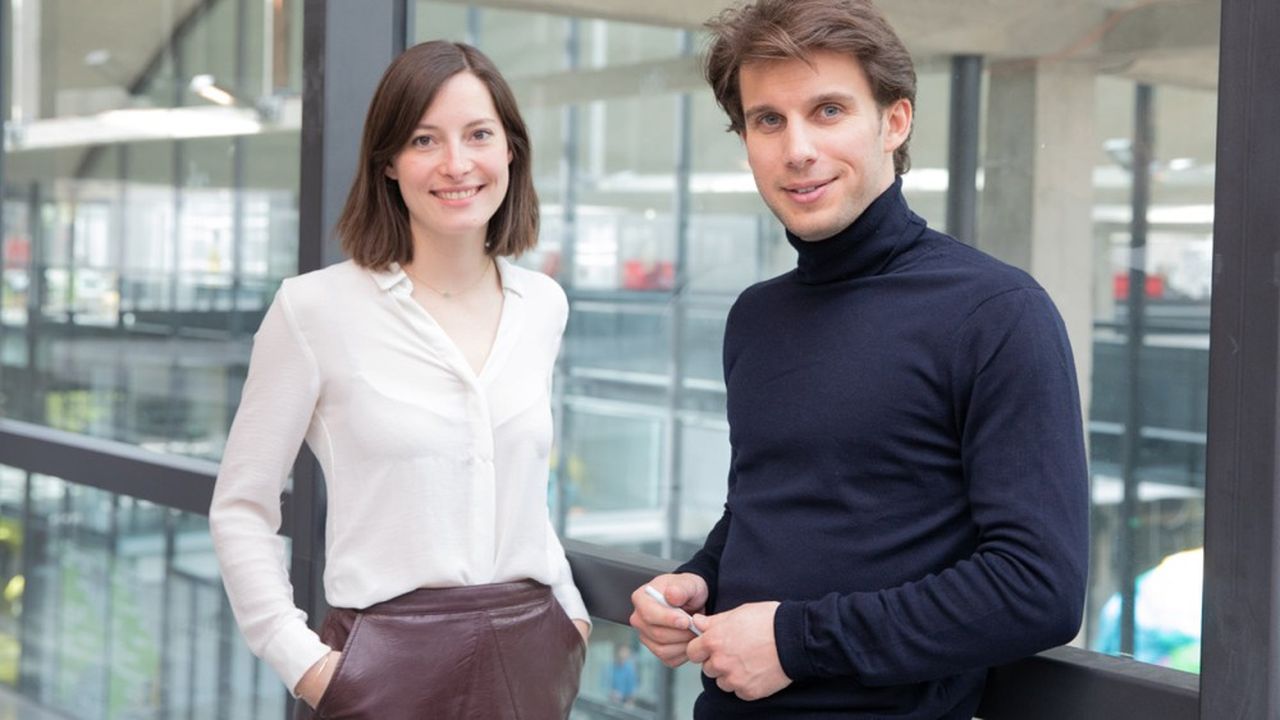Ludovic de Gromard et Clémence Coghlan, les deux co-fondateurs de la start-up Chance, qui a accompagné la reconversion professionnelle de 5.000 personnes à ce jour.