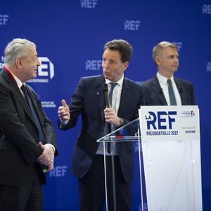 Antoine Frérot, président de l'Institut de l'Entreprise, Alain Di Crescenzo, président de CCI France, et Geoffroy Roux de Bézieux, président du Medef, ont voulu relancer le débat économique de la présidentielle.