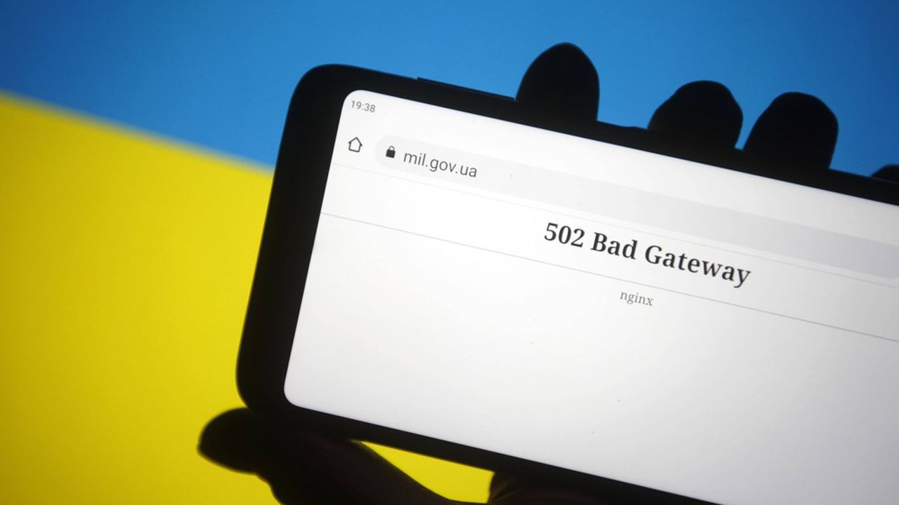 Le message « 502 Bad Gateway » s'est affiché sur le site du ministère de la Défense Ukrainien.
