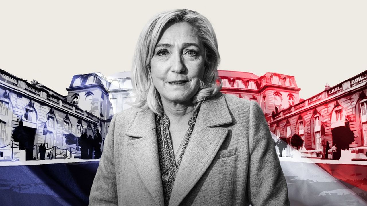 Marine Le Pen est créditée ce mercredi de 20 % des intentions de vote dans le baromètre quotidien OpinionWay-Kéa Partners pour « Les Echos ».