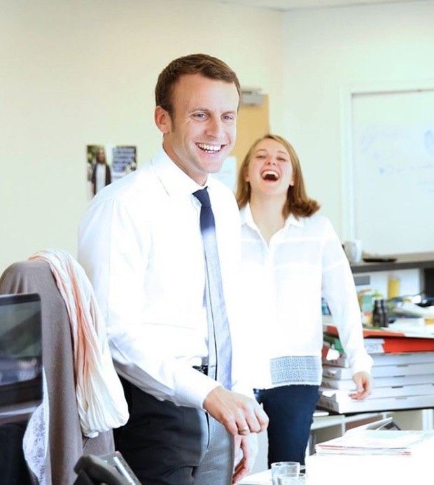 Maëlle et Emmanuel Macron, dernière semaine de campagne (2017).
