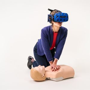 Le scénario de formation en réalité virtuelle, qui agrémente la séance, porte sur l'ensemble des gestes de premiers secours.