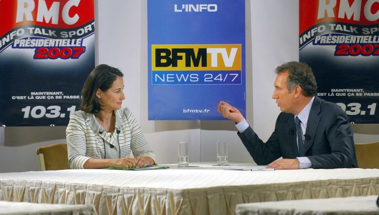 Lors du débat entre Ségolène Royal et François Bayrou, le 28 avril 2007.