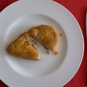 Une « escalope » de mycélium panée commercialisée par Meati Foods.