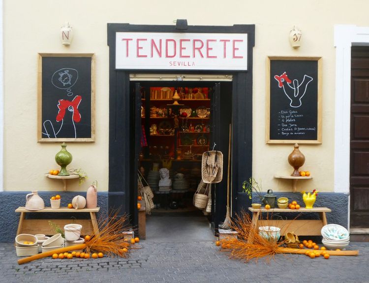 Tendera, a charming pottery shop made by local artisans. 