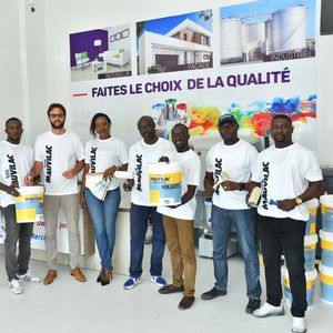 L'équipe de l'usine Mauvilac de Dakar, en 2021.